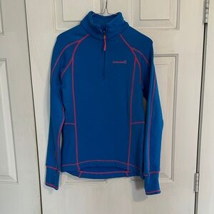 Avalanche blue and pink quarter zip women’s size small